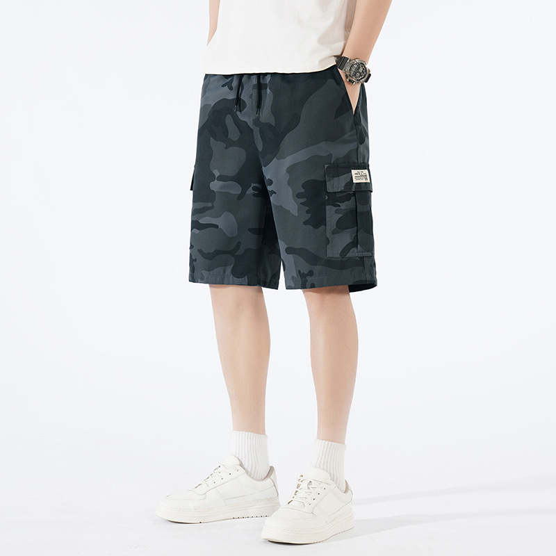 Pantalones cortos europeos para hombres, ropa deportiva casual, pantalones de camuflaje para correr, pantalones de secado rápido, comercio exterior, pantalones de playa para hombres transfronterizos image 4