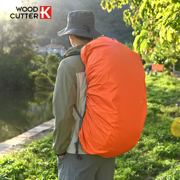 Cross-border Factory Printable LOGO Wholesale Backpack Rain Cover with Silver-coated Outdoor Mountaineering Backpack Waterproof Cover