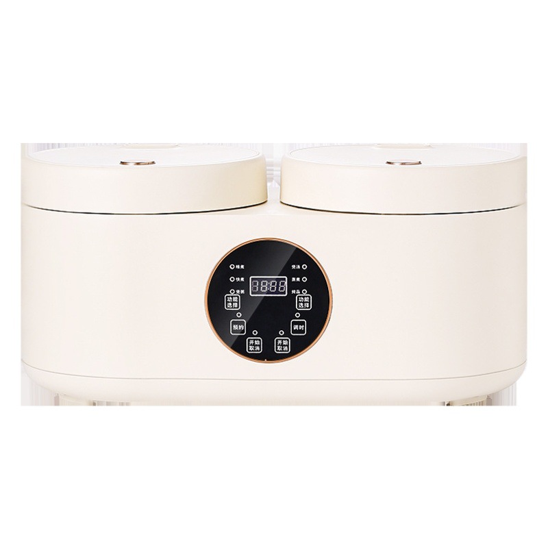 Chigo Double-Gallon Rice Cooker 4L Large Capacity All-In-One Household Multi-Functional Intelligent Dual-Control Two-In-One Rice Cooker for Delivery