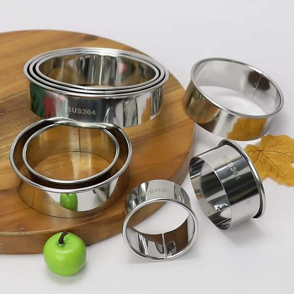 304 Stainless Steel Dumpling Wrapper Mold Skin Press Round Dumpling Wrapper Artifact Hand-Pressed Bun Dumpling Wrapper Tool