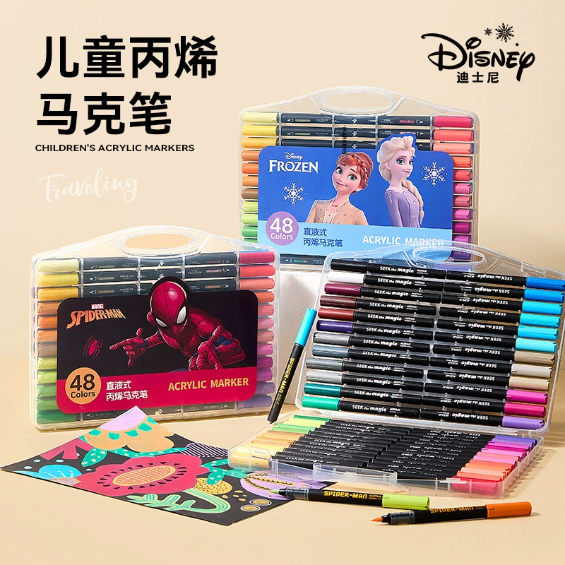 Маркеры акриловые Disney мягкий наконечник 48 цветов