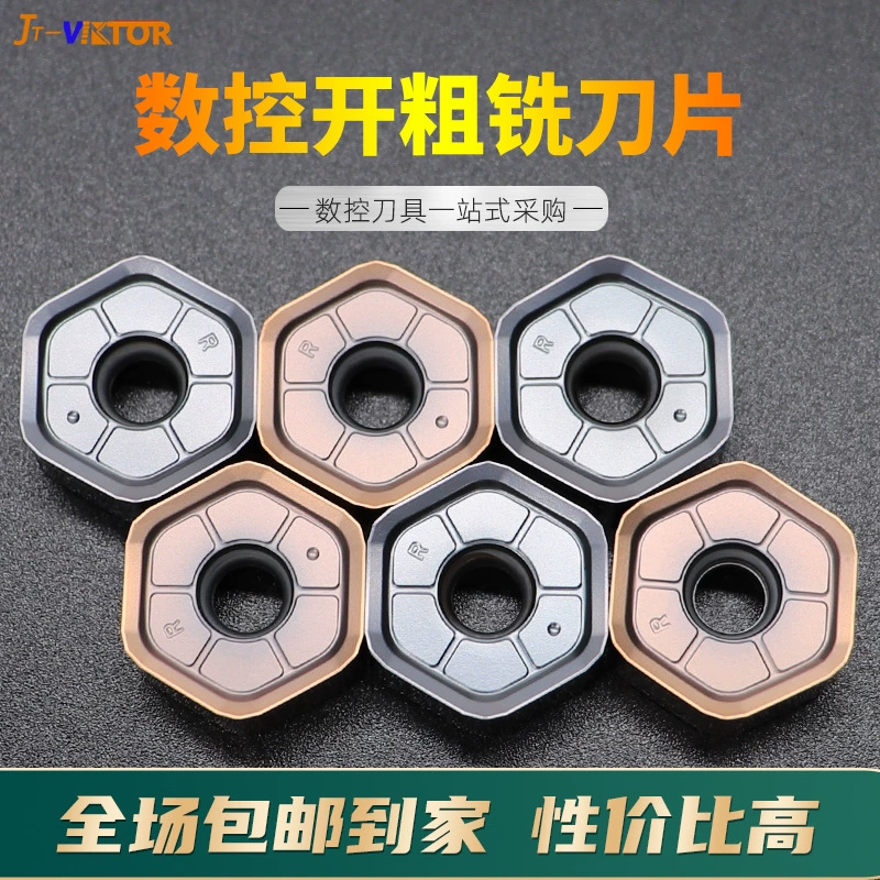 Оптовое лезвие фрезерного станка с ЧПУ 45 градусов с открытым грубым торцом фрезы для зерна HNGX0906ANSN-R Сталь нержавеющая сталь чугун