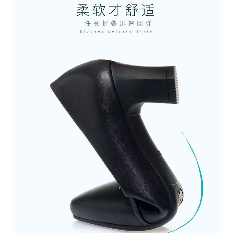 2026 primavera y otoño nuevos zapatos de cuero suave de tacón único de la mujer universal cómodo zapatos de madres de mediana edad zapatos de trabajo