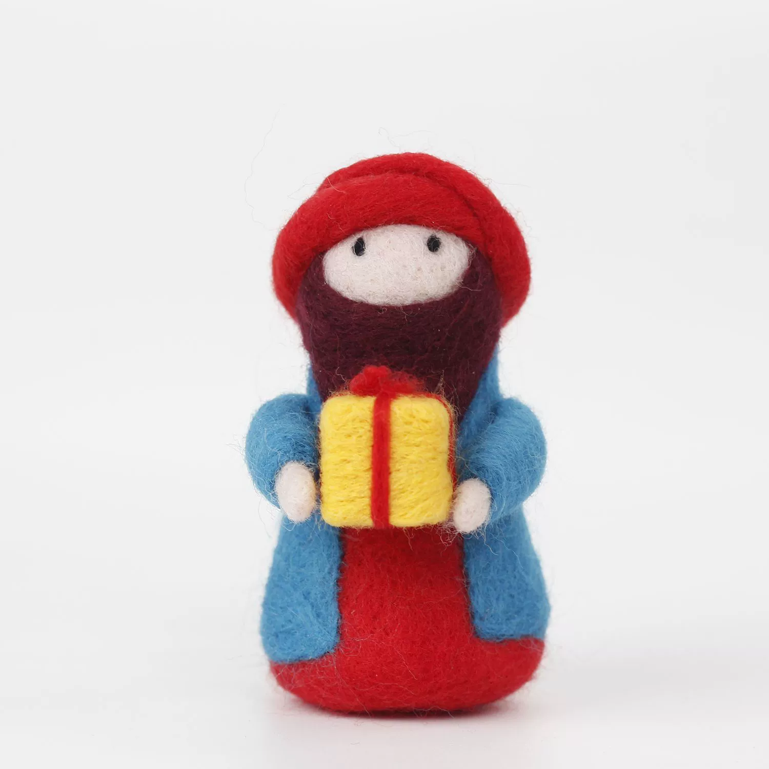Wool felt Christmas doll set, English tutorial, multiple characters and craft tools