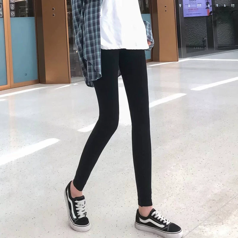 雪利达 Leggings, утепляющие брюки, облегающие карандаш, акула, высокая талия, плотные