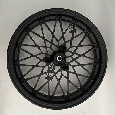front wheel JJ, thickened for fixed – Motorcycle wheel hub - 12inch-all-black