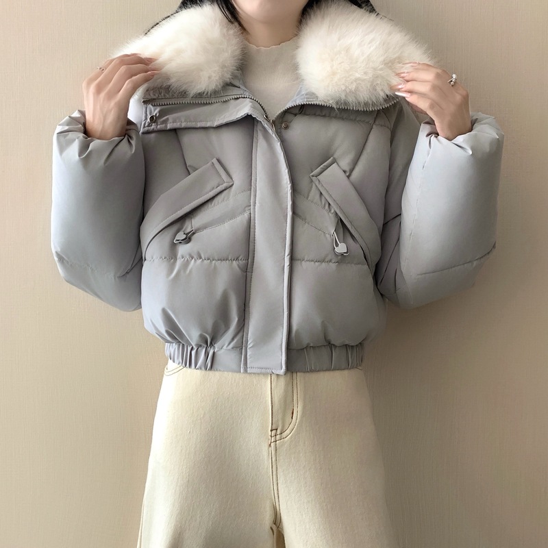 2025冬季新款羽绒棉服女短款小个子设计感面包服棉袄加厚棉衣外套|undefined