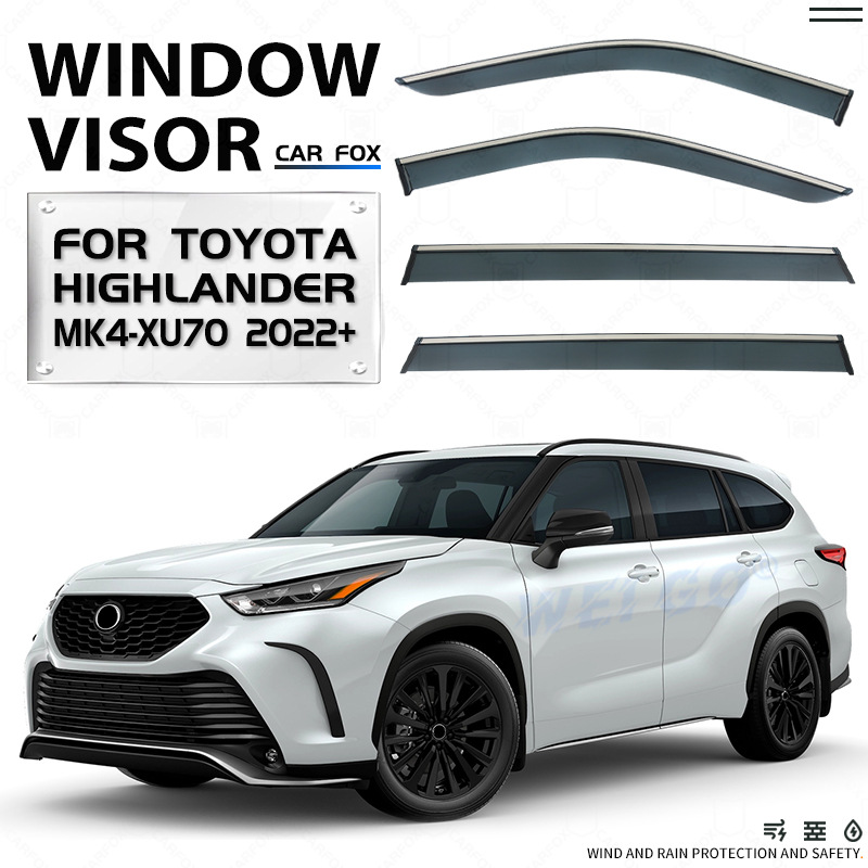 Applicable to Toyota Highlander Car Window Rain and Rain Window Side Window Toyota HIGHLANDER Window visor