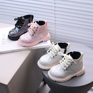 Martens, детские модные осенние нескользящие короткие сапоги в английском стиле для мальчиков, в британском стиле, 2026 года, тренд сезона