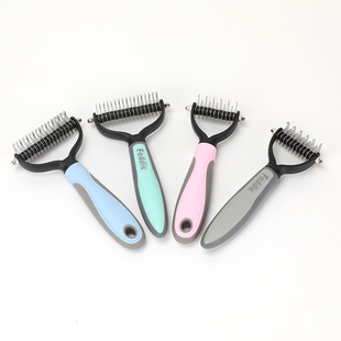 Pet comb hot double-sided dog cat knot comb cleaning beauty tool hair removal pet comb dual-use