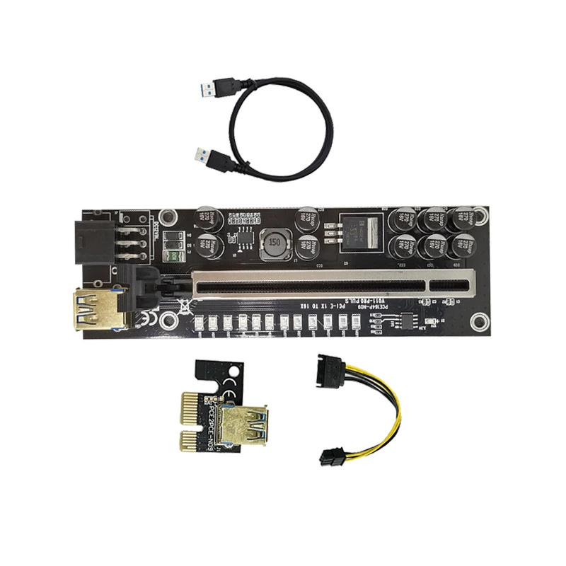 PCIE графическая удлинительная линия USB3.0 графическая карта PCI-E поворот проводки 1х до 16x вращение карта V011 V012PR
