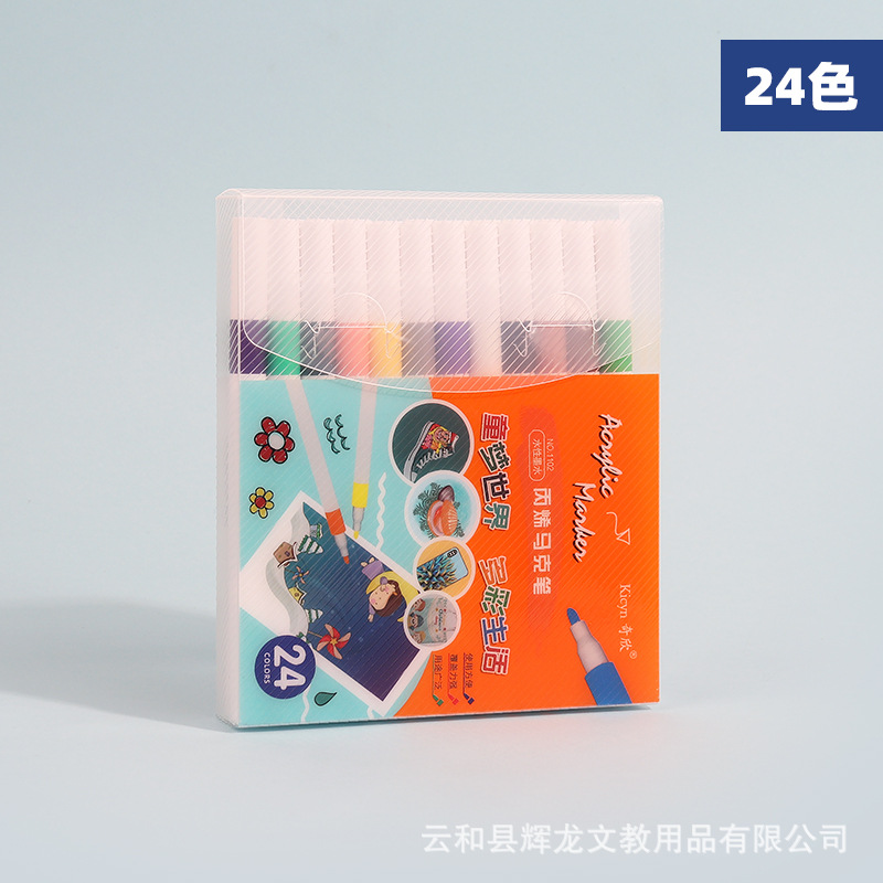 Venta al por mayor traje de marcador acrílico pintura de los niños graffiti de cerámica 60 colores DIY de secado rápido pluma de acuarela impermeable