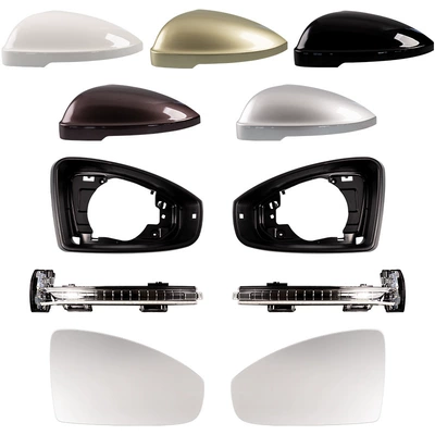Large field of view rear view auxiliary mirror – rearview mirror shell lens frame