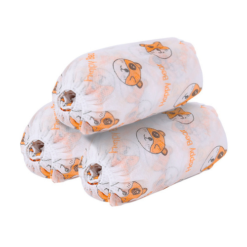 Disposable printed cartoon shoe covers thickened non-woven shoe covers anti-slip and wear-resistant household dust-proof disposable foot covers