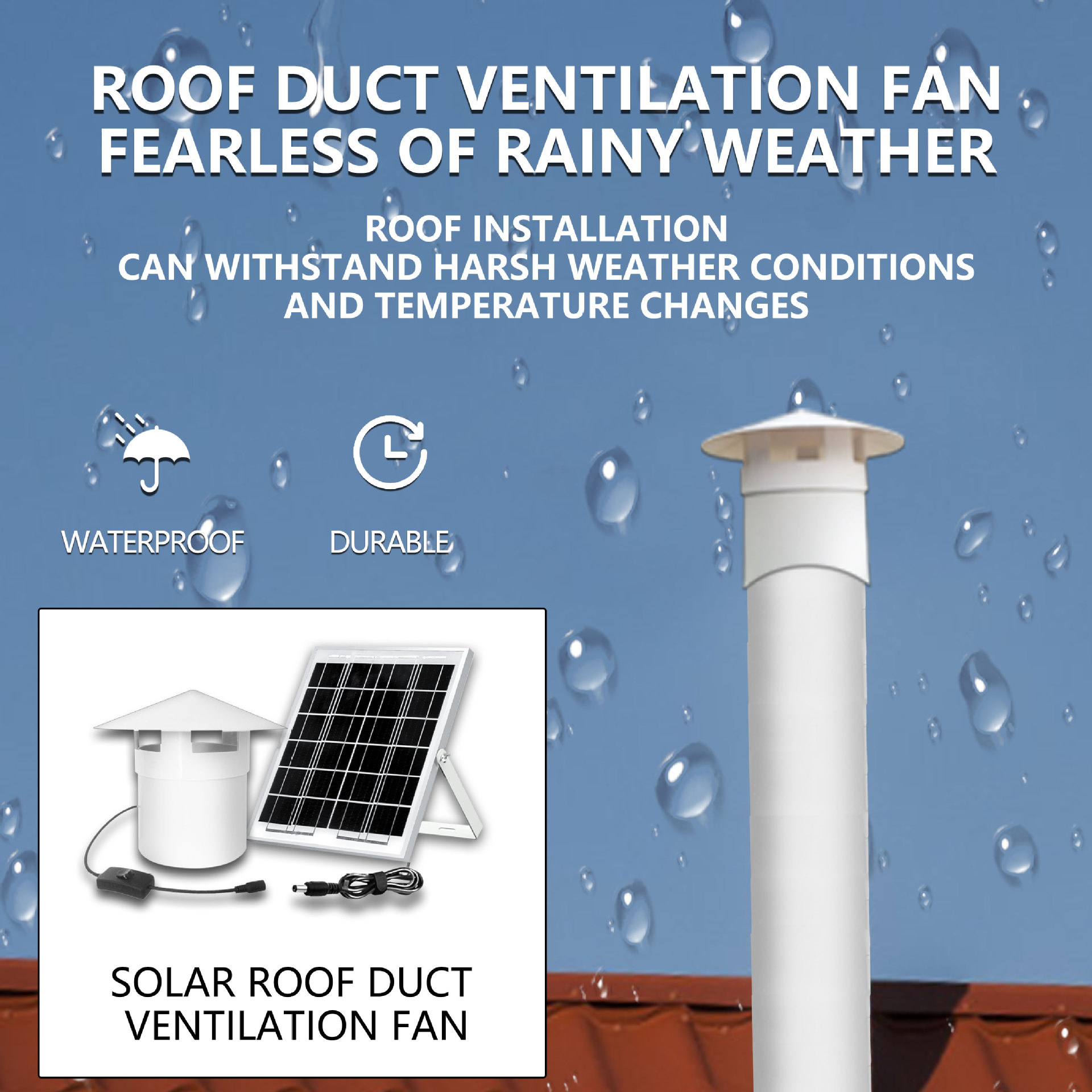 太阳能蓄电池160管道排风可调速抽风新风机无刷抽风机低噪低噪音
