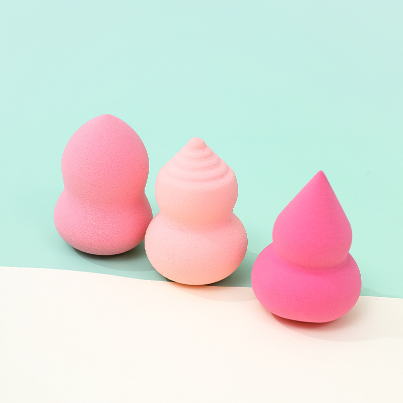 Huevo de maquillaje de belleza transfronterizo personalizado de fábrica, huevo de maquillaje sin látex, sin gotitas de agua, huevo de esponja de maquillaje en forma de calabaza