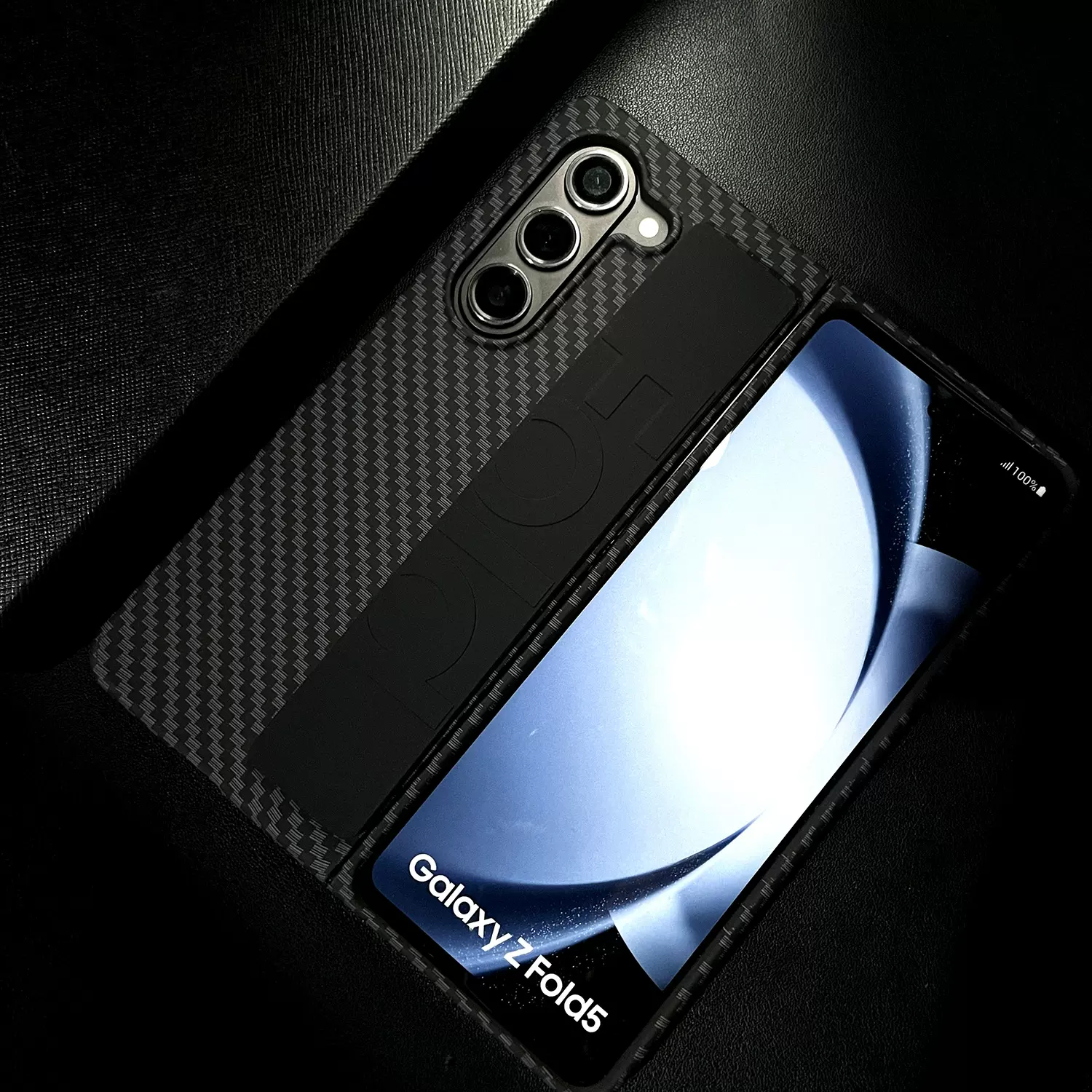 新款适用三星ZFold7碳纤维腕带手机壳ZFold6肤感折叠手机保护套