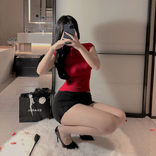 夜趣性感ol女秘书制服大码黑丝修身包臀短裙女装纯欲战袍情趣套装