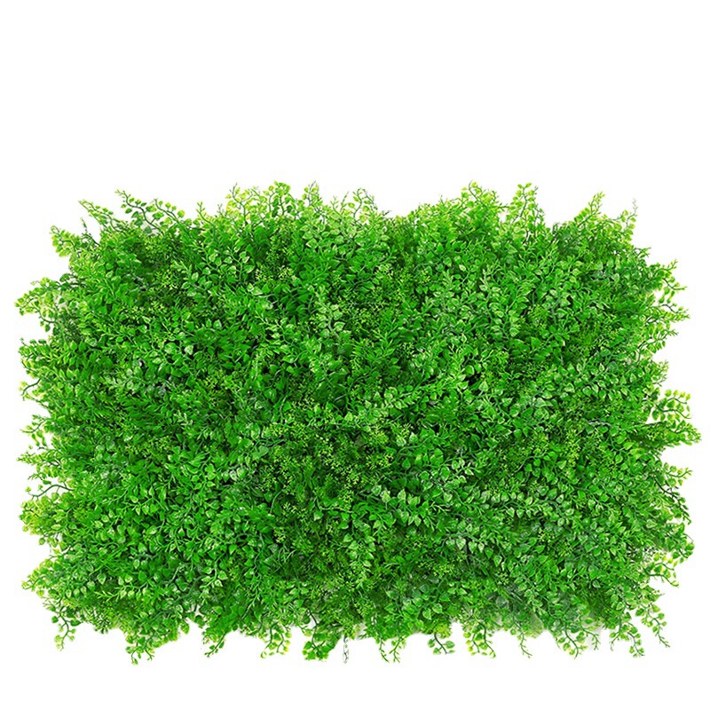 芝生の緑の壁のプラスチックの草の皮をシミュレーションして緑の芝生の花の芸の背景の植物の壁の人造偽の芝生を飾ります。|undefined