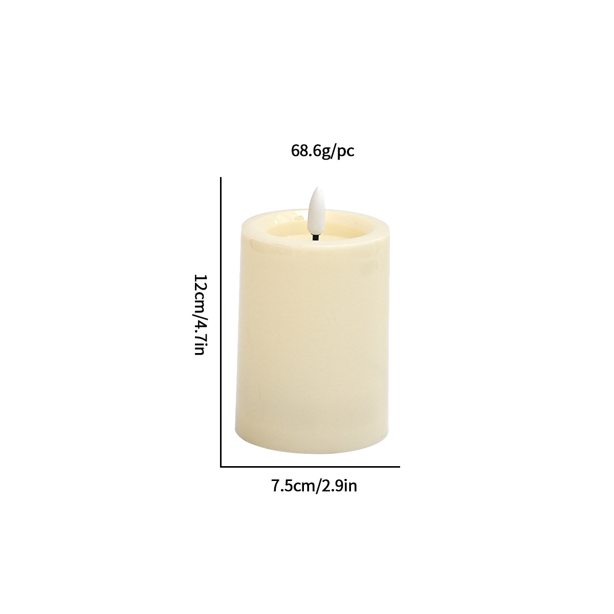 7.5*10cm 플랫 입 총알(2AA)