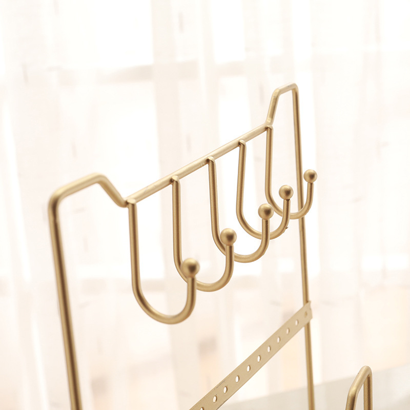 New Desktop Jewelry Display Stand Home Earring Storage Rack Hanging Necklace Shelf Cosmetics Shelf