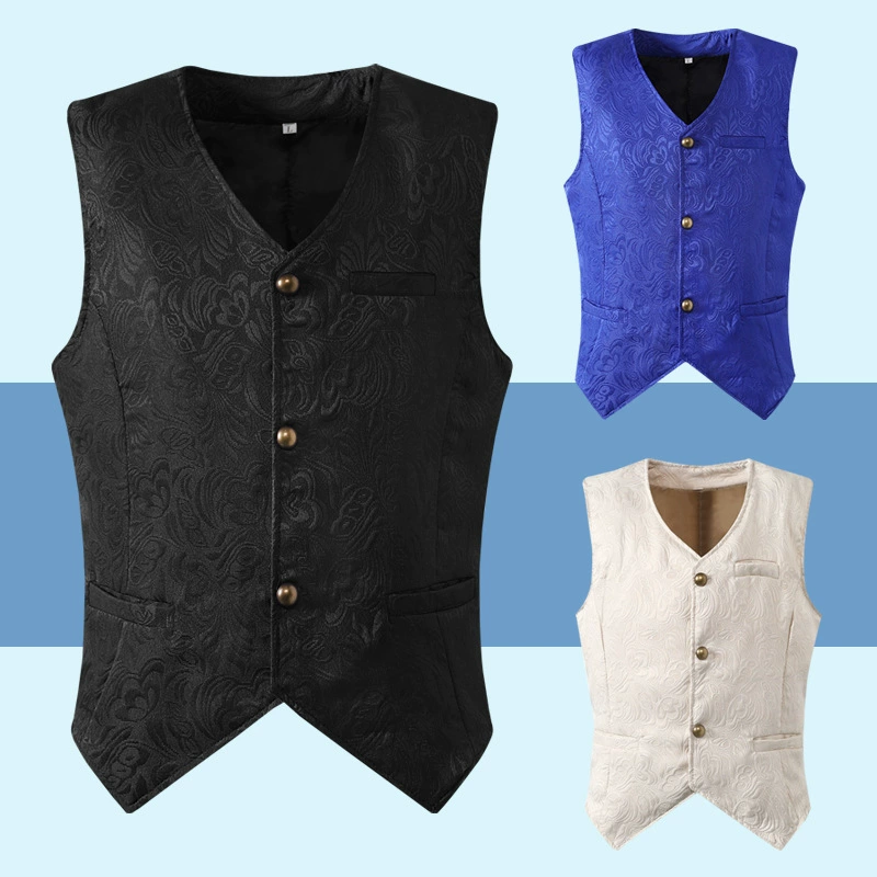 2019 Amazon желание мужской средневековый костюм Ретро мужской короткий жилет костюм на Хэллоуин