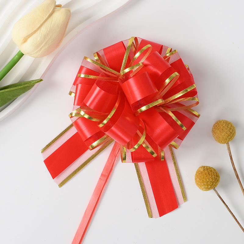 Comercio exterior transfronterizo 30 tamaño medio tinta de hilo de nieve pegada bordes de oro flores de flores de regalo decoración de flores de embalaje de flores de cinta de color dibujo de flores