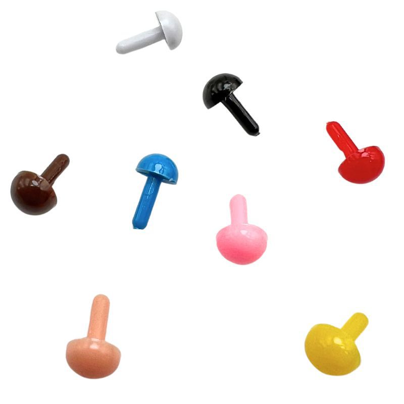 Ojo redondo pie recto mango recto ojo nariz poke fieltro de lana Twist stick DIY accesorios de muñeca hechos a mano