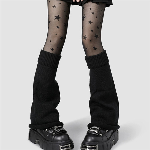 Autumn/Winter Stocking Pile Socks, Children's Middle Calf Socks, Trendy Thickened Hot Girl Wide turnover ribbed trumpet socks