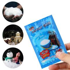 袋の中の人工雪の水は雪を変えて水を加えて膨張します。