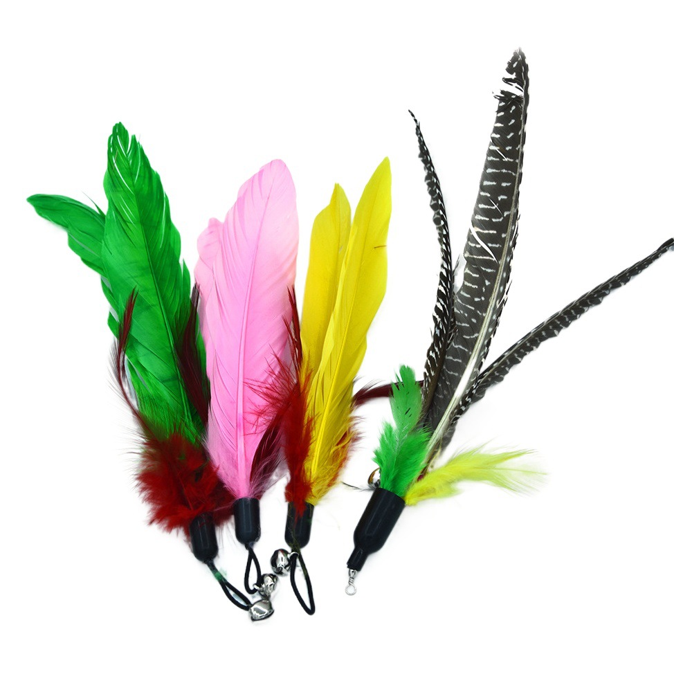 Resumen transfronterizo nueva mascota gato juguete gran pez volador cabeza de reemplazo divertido gato palo de juguete de felpa caña de pescar cabeza de reemplazo