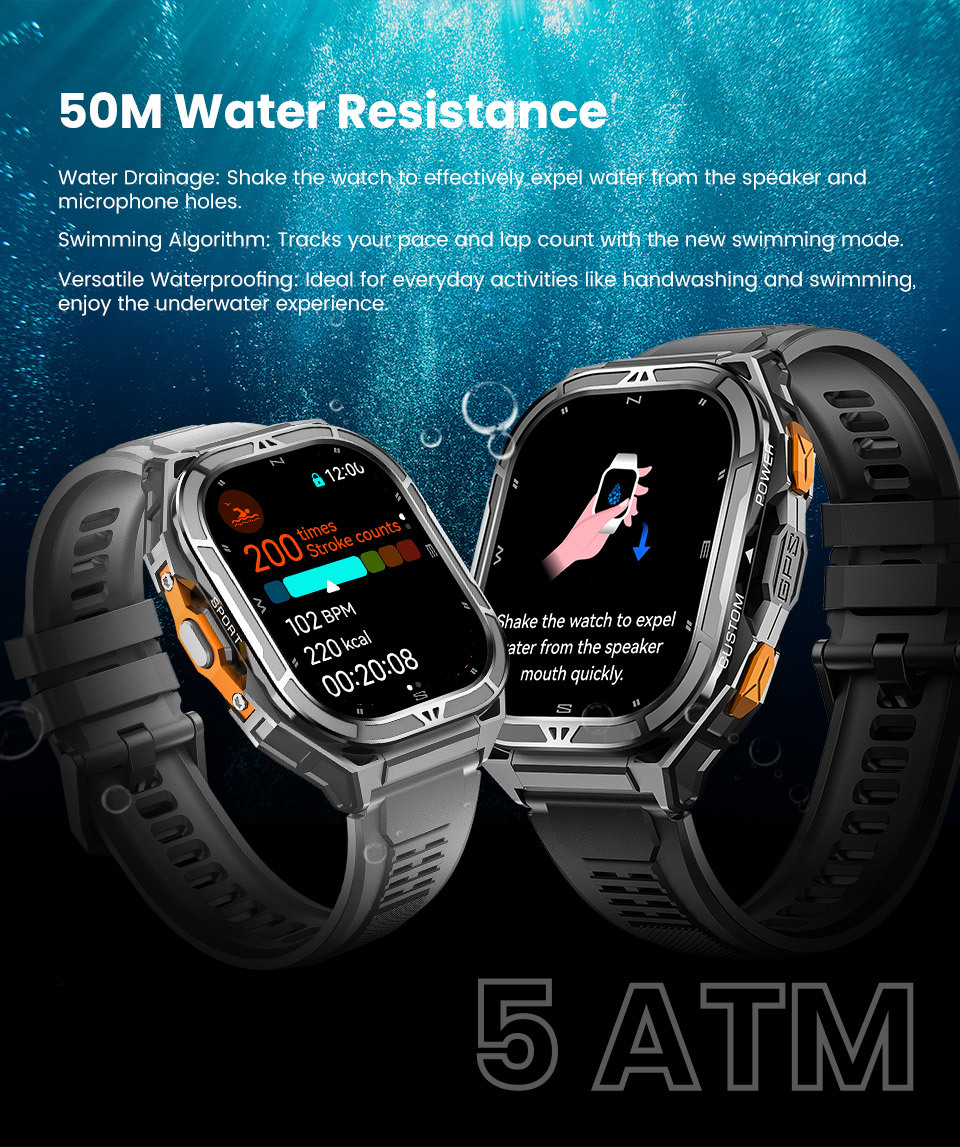 Smartwatch X5 Rugged Outdoor Gps With Amoled Screen And Compass_voghion.com