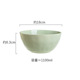 7inch hand-kneaded soup bowl-milk green