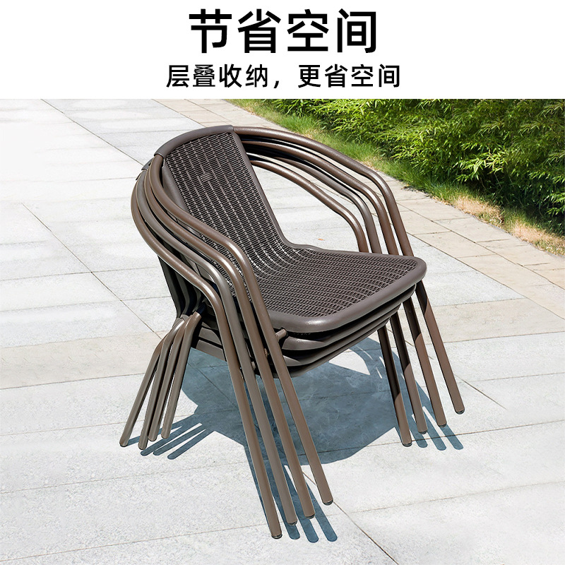 L$HL$H Outdoor Table and Chairs Courtyard Open-Air Outdoor Waterproof Sunproof Tea Garden Swing Set Patio Set