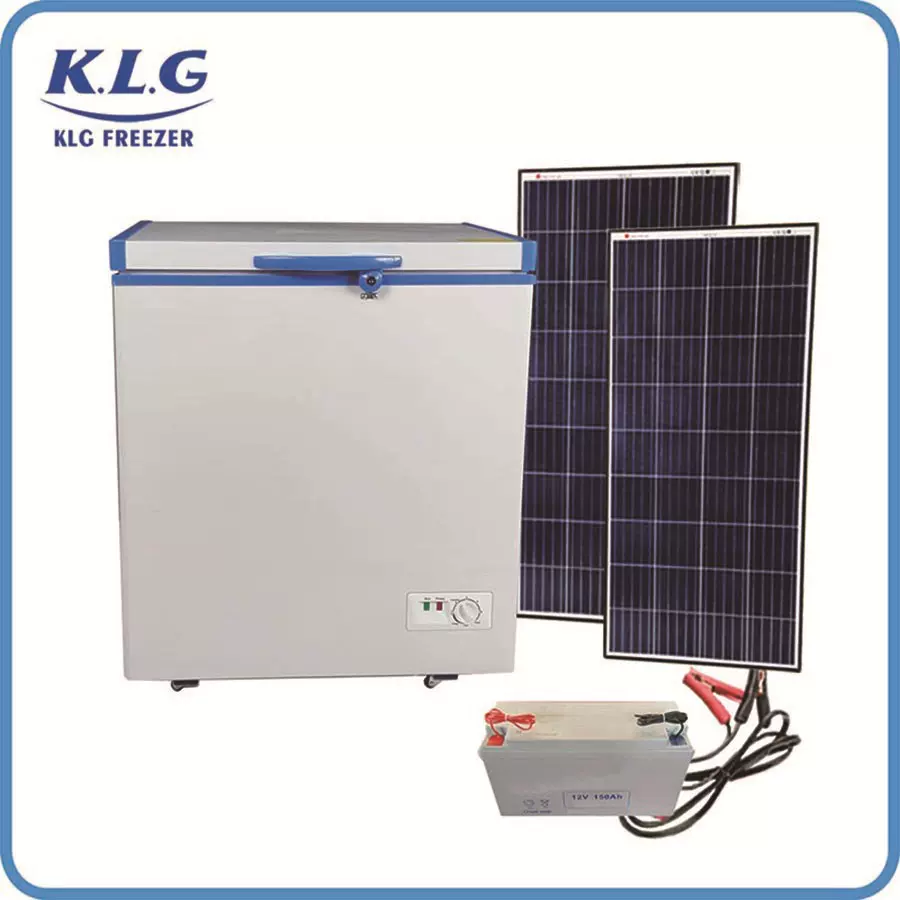 新款太阳能冰柜  158L直流冰柜 太阳能冰柜冷柜 12V 24V冰
