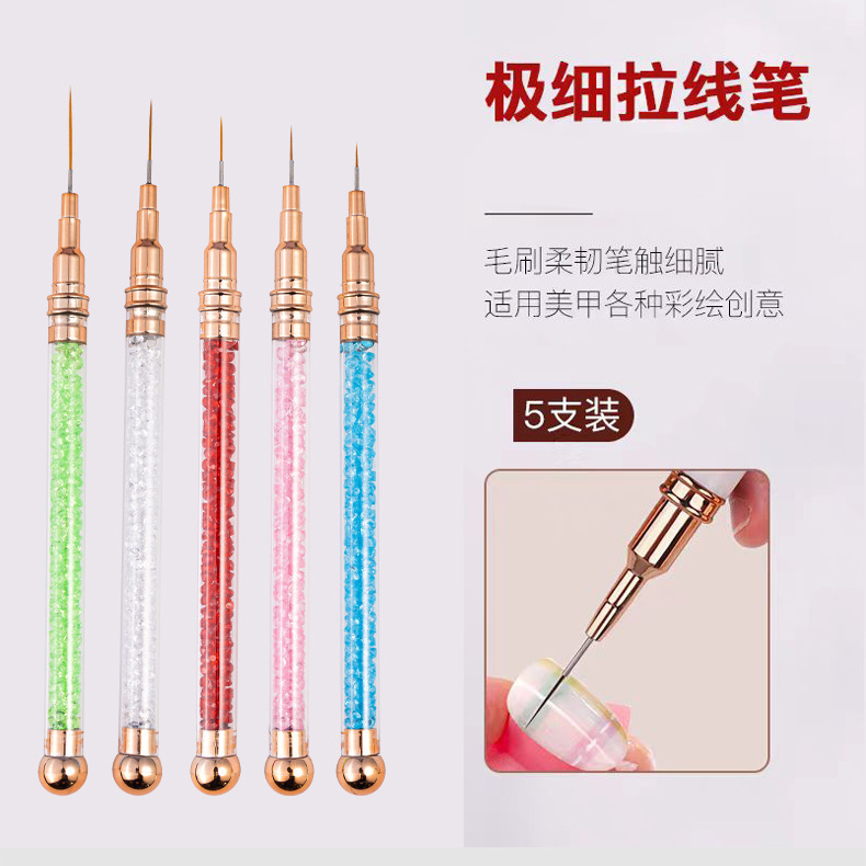 Nail Art Liner Brush Set, Needle-Type Flower Painting Pens, Ultra-Fine Nail Pattern Drawing Pens, Extremely Fine Outline Pens Nail Art Liner Brush Set, Needle-Type Flower Painting Pens, Ultra-Fine Nail Pattern Drawing Pens, Extremely Fine Outline Pens