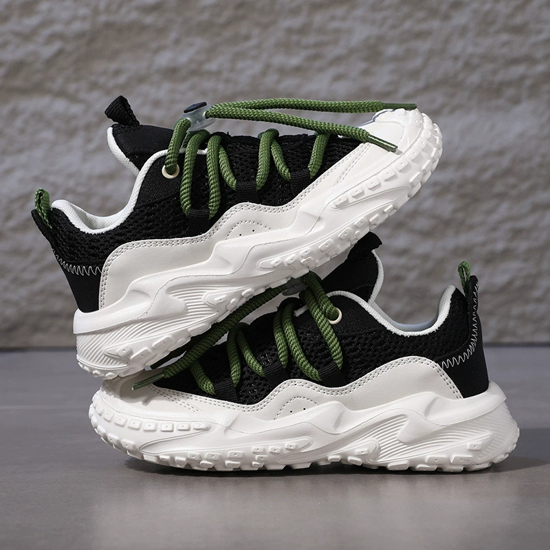 Детская спортивная обувь, дышащие и универсальные кроссовки для девочек, весенние туфли для папы для мальчиков, универсальная детская уличная обувь среднего и большого размера.