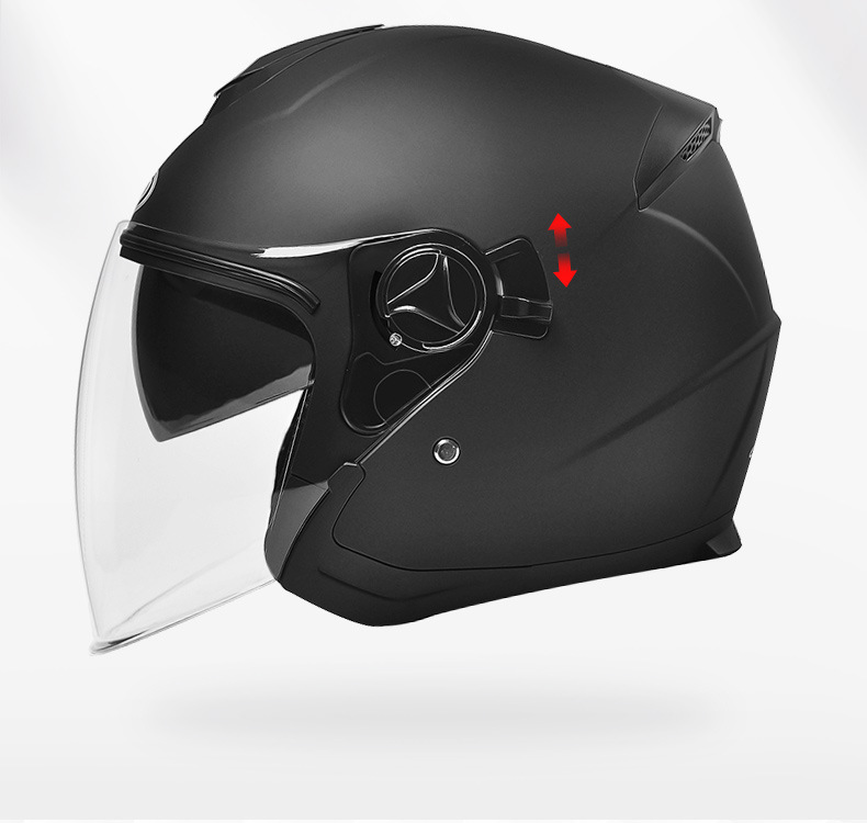 Ad Electric Motorcycle Helmet for Men and Women, Winter Warm Battery Car Safety Helmet, Universal 3C Certified Half Helmet for All Seasons