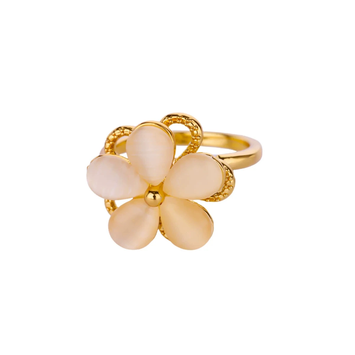 Ring, Amazon, diamond encrusted, 18 carat, flowered
