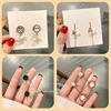 Silver needle, fresh earrings, accessory with tassels, silver 925 sample, wholesale, fitted