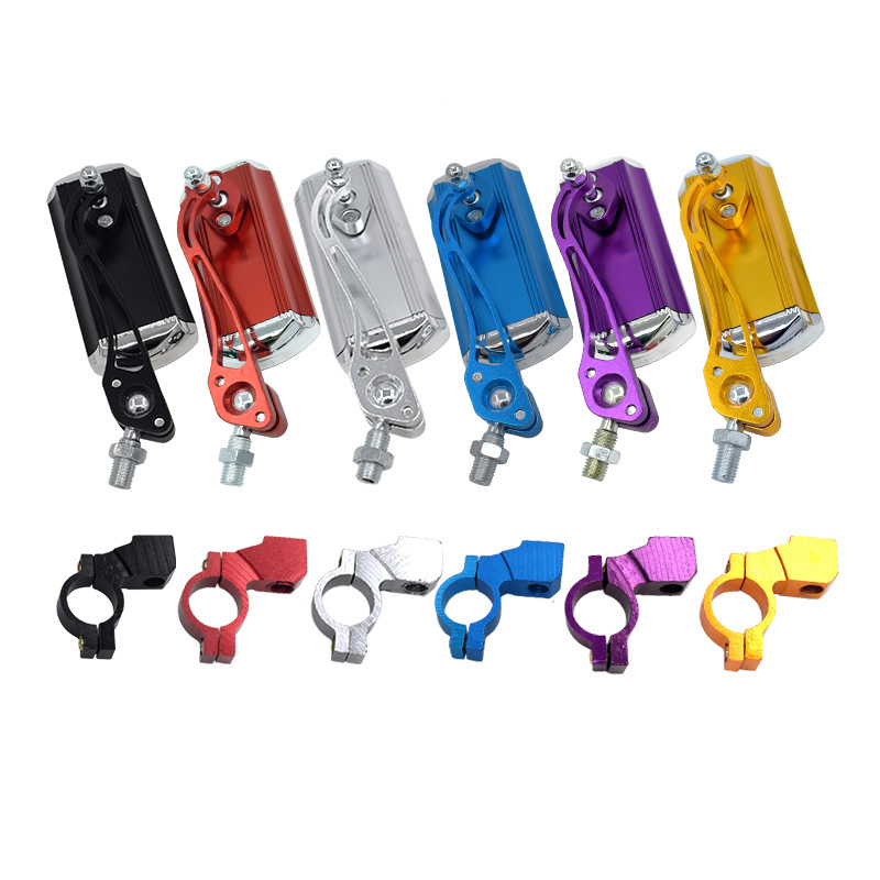 Cross-Border Handlebar Rearview Mirror Bicycle Motorcycle Modified Electric Vehicle Lens Aluminum Alloy Reflector Reversing