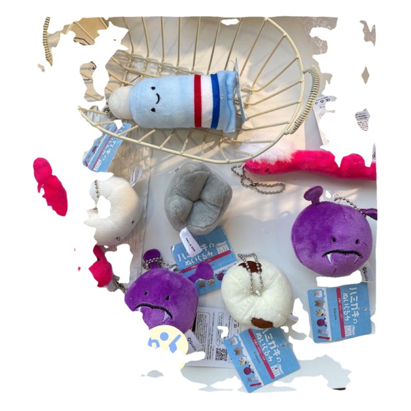 Vida divertida llavero lindo diente pasta de dientes diente caries colgante de dibujos animados de los niños mochila accesorios lindos GJ86