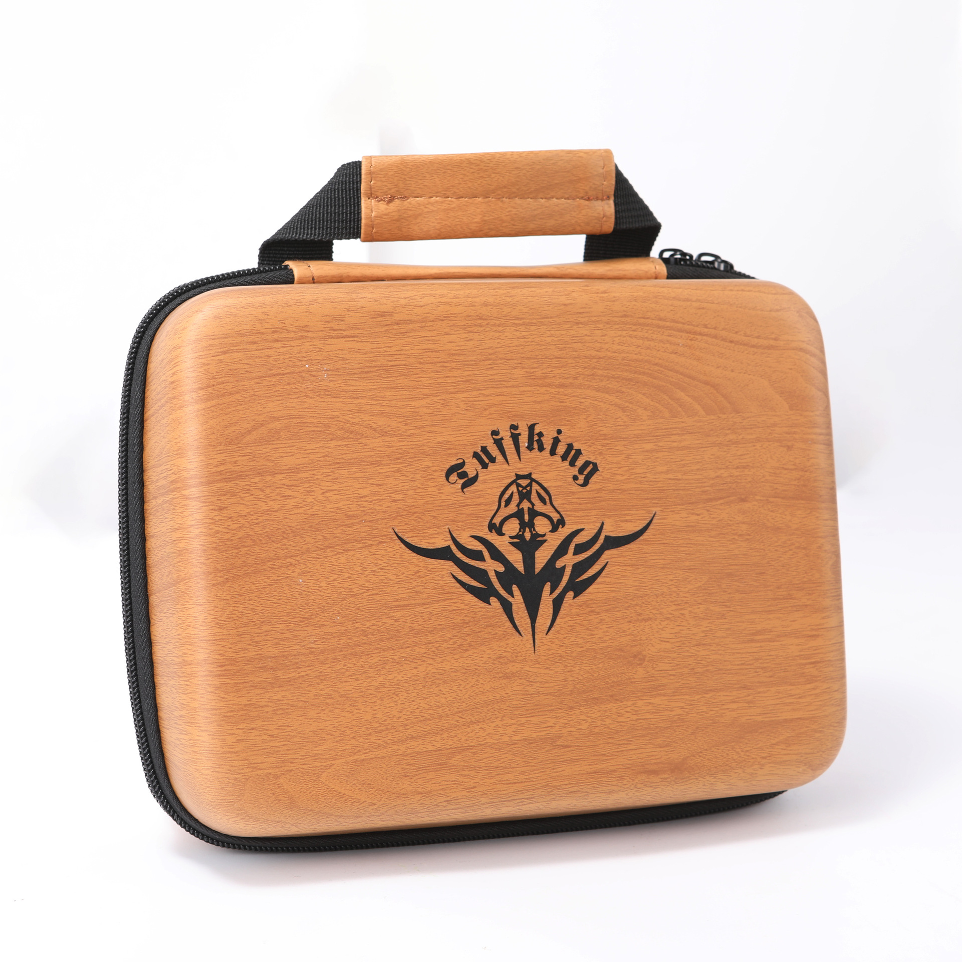 Bolsa de almacenamiento portátil de explosión transfronteriza, tatuaje de ceja, conjunto de tatuajes bordados, bolsas de mano, caja de almacenamiento marrón, logotipo impreso