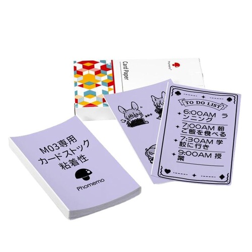 Phomemo 80mm M03 printer general consumables self-adhesive printing paper thermal card stock paper