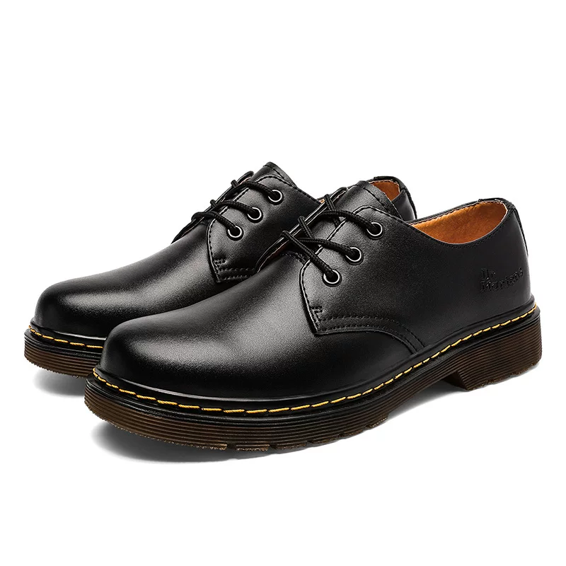 Low classic sneakers for leisure, footwear, low boots, European style, genuine leather, plus size