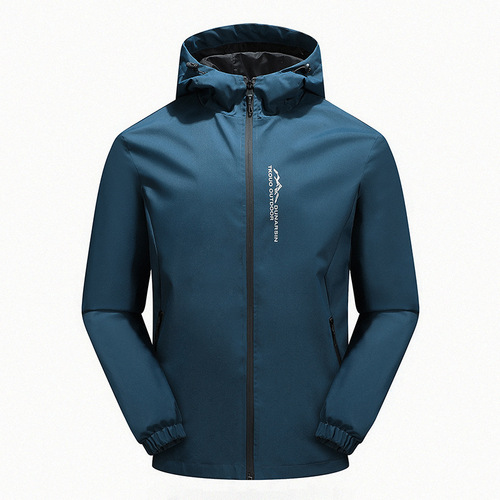  New Cross-border Outdoor Jacket Men's Casual Hooded Windproof Jacket Men's Spring Autumn and Winter Sports Thin Jacket