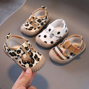 New Style Baby Girl Shoes, Male Baby Toddler Shoes, Spring & Fall Flats, Soft-Soled Cloth Shoes, Children's Breathable Princess Shoes, First Generation Delivery