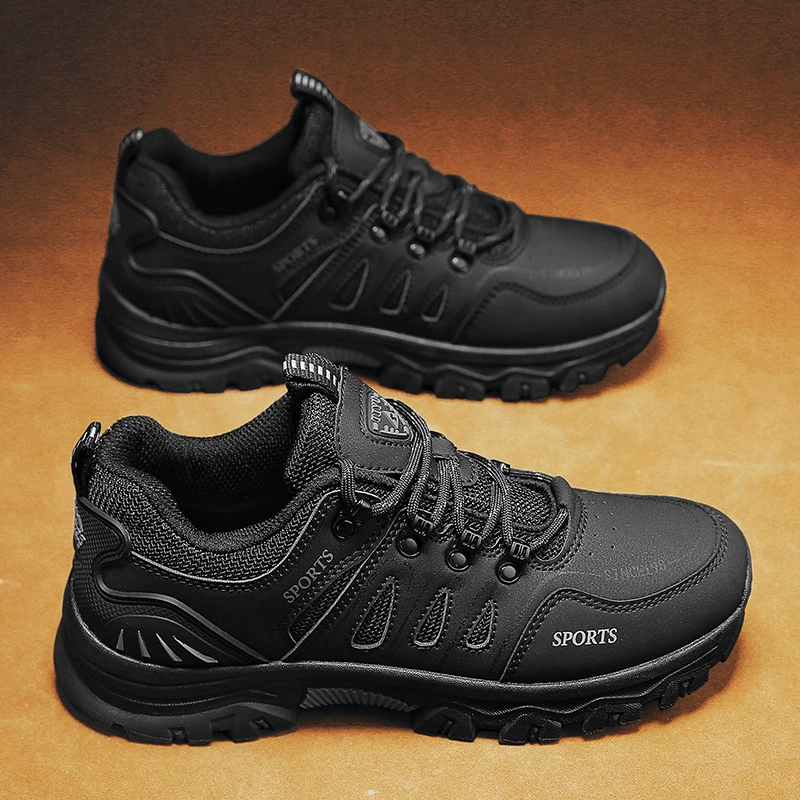 Мужская обувь Осень Новый низкий уровень труда Спортивная обувь удобная и дышащая туристическая площадка Мужская обувь с толстой подошвы