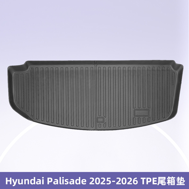 Para Hyundai Palisade 2025 Combustible / Hybrid TPE Foot Pad 3D Material de respaldo para todo el tiempo