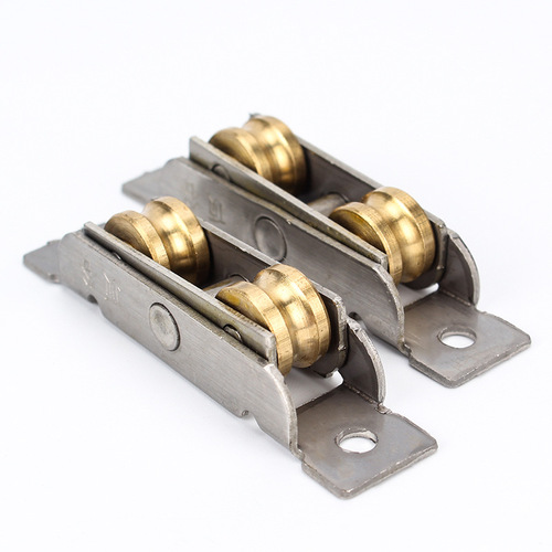 Stainless steel copper wheel plastic steel window pulley 8088 sliding door pulley door and window sliding door double groove roller